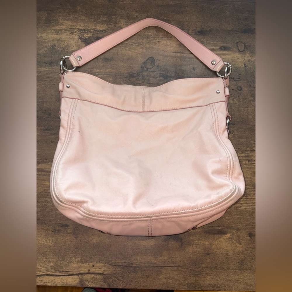 Coach Leather Blush Hobo Shoulder Bag - Picture 4 of 16